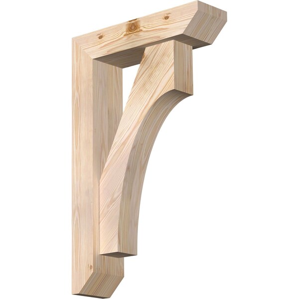 Ekena Millwork Westlake Slat Smooth Bracket w/ Offset Brace, Douglas Fir, 5 1/2"W x 20"D x 32"H BKT0604X20X32WTL06SDF - main